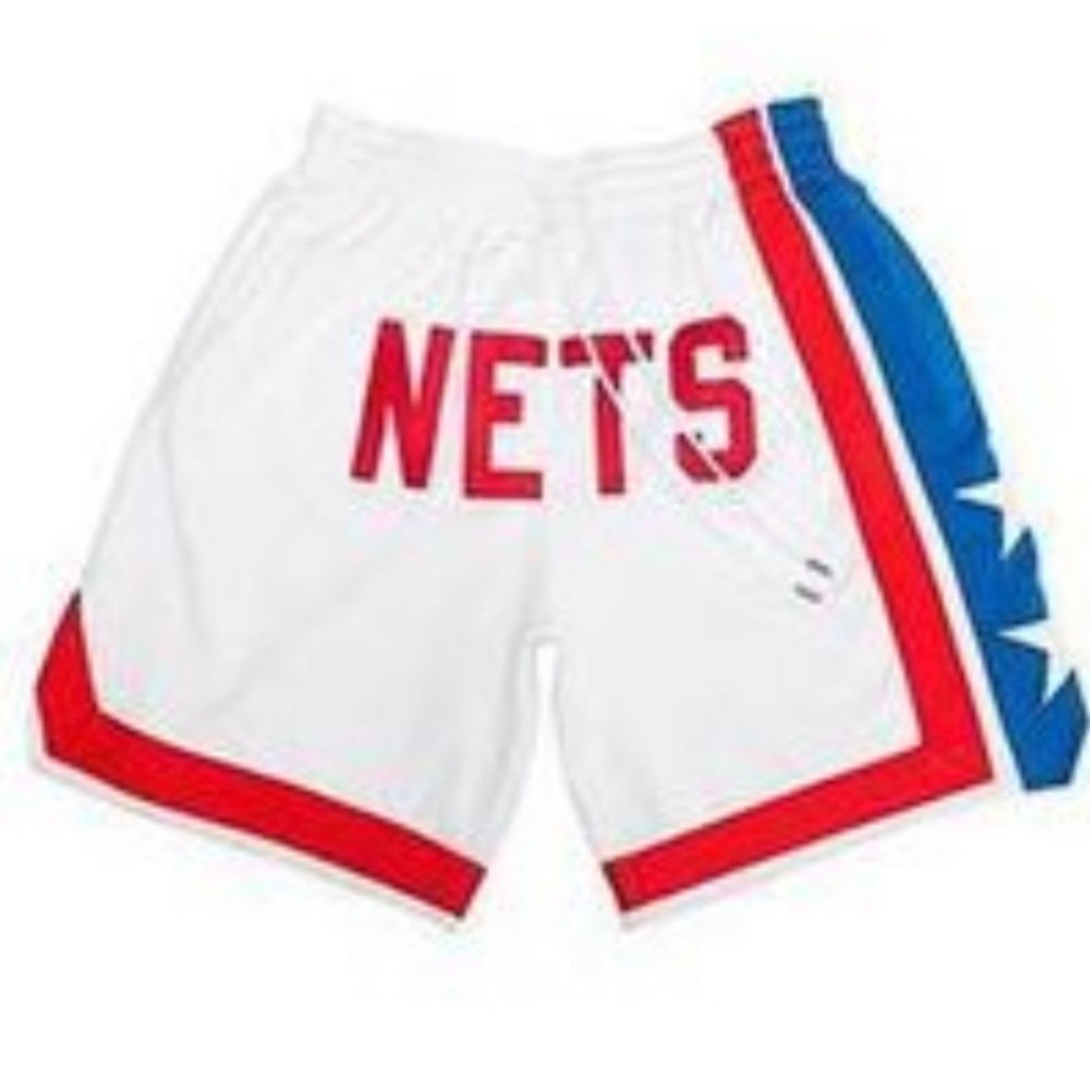 Brand New New York Nets NBA Hardwood Vintage Classic Basketball Shorts